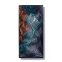 Split Midnight Blue Straw Rectangle Platter