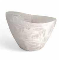 Oceania Ice Bucket & Chiller Vessel White Swirl