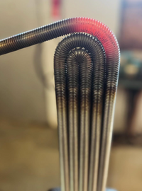 Heater Vase - Black Splash