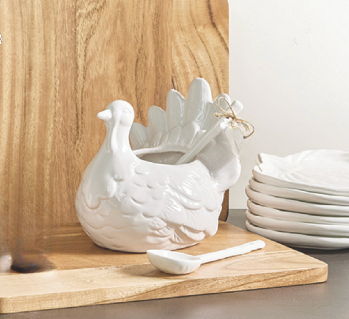 Turkey Gravy Boat & Ladle