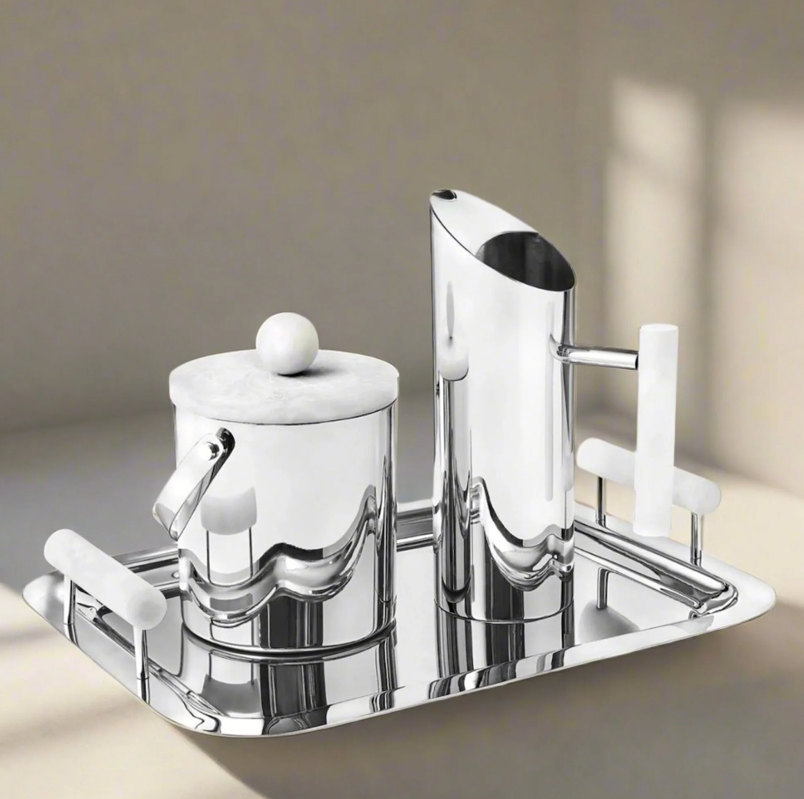 Azure Serving Tray - White