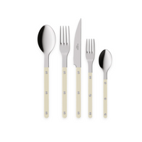Bistrot Solid Flatware 5 Piece Setting - Shiny