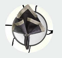 Lacquer Crack Placemat White & Black Set of 4