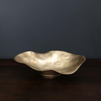 Sierra Maia Oval Gold Bowl