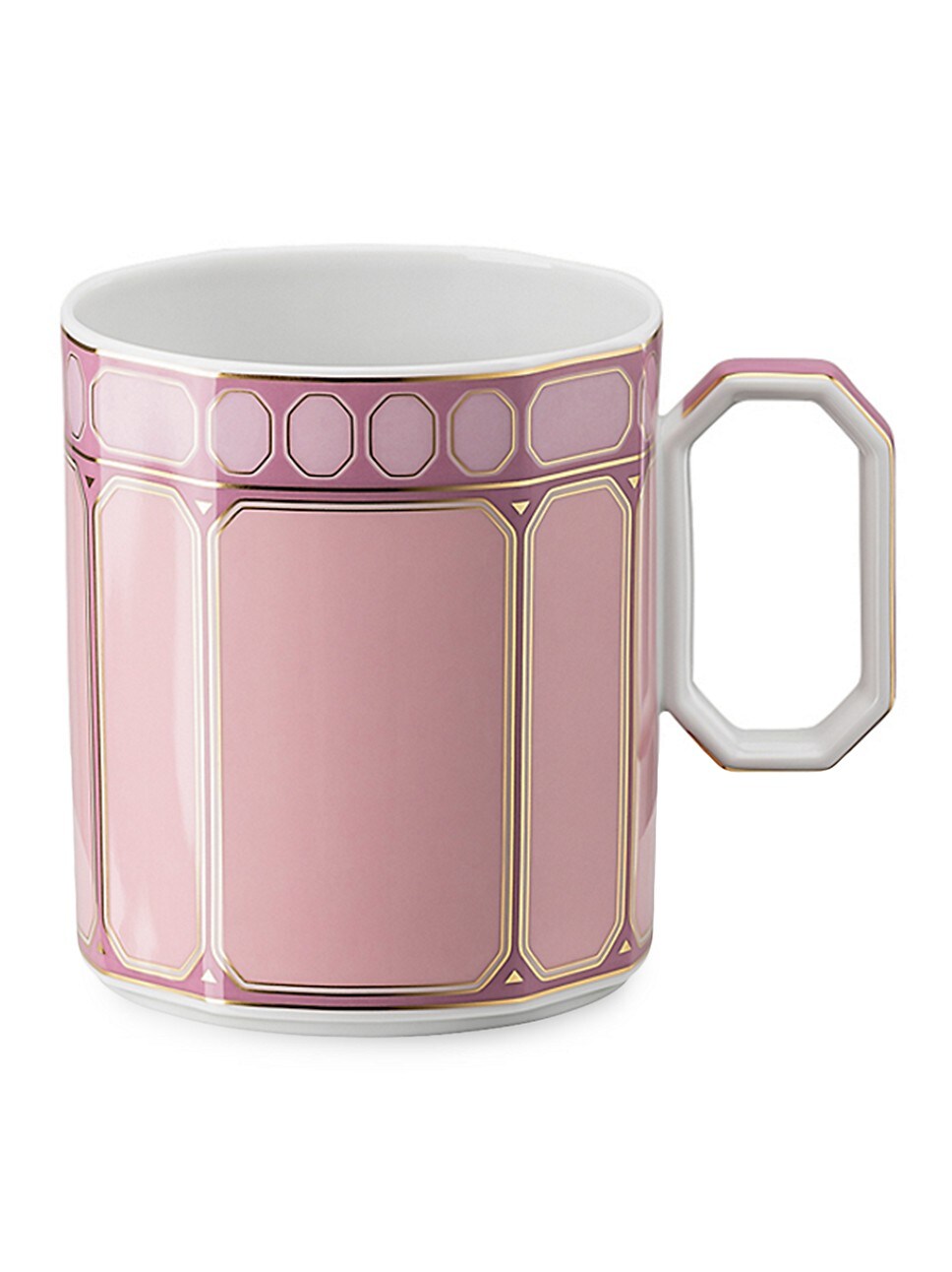 Swarovski Signum Mug with lid, Porcelain, Pink