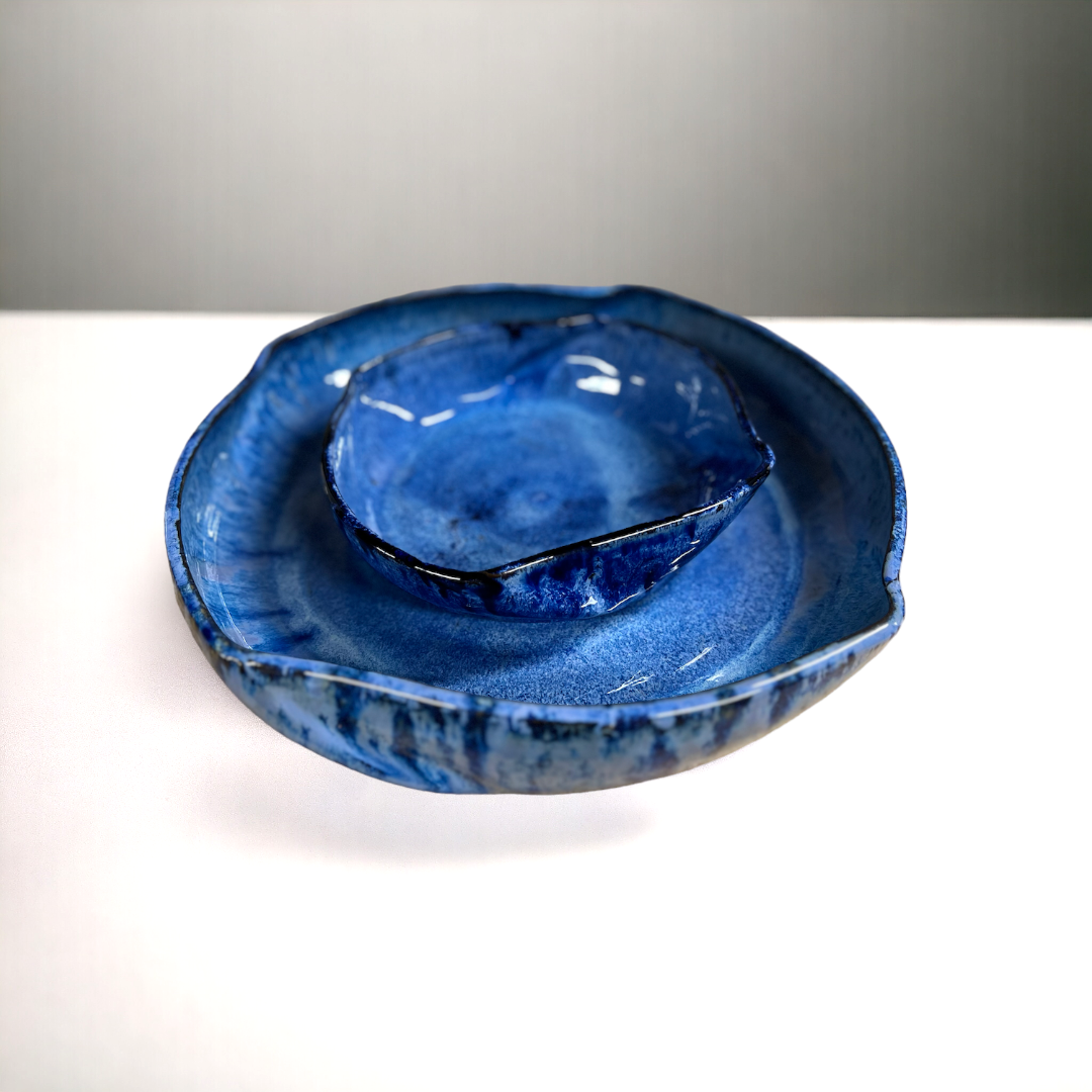 Twister Bowl Dripping Blue