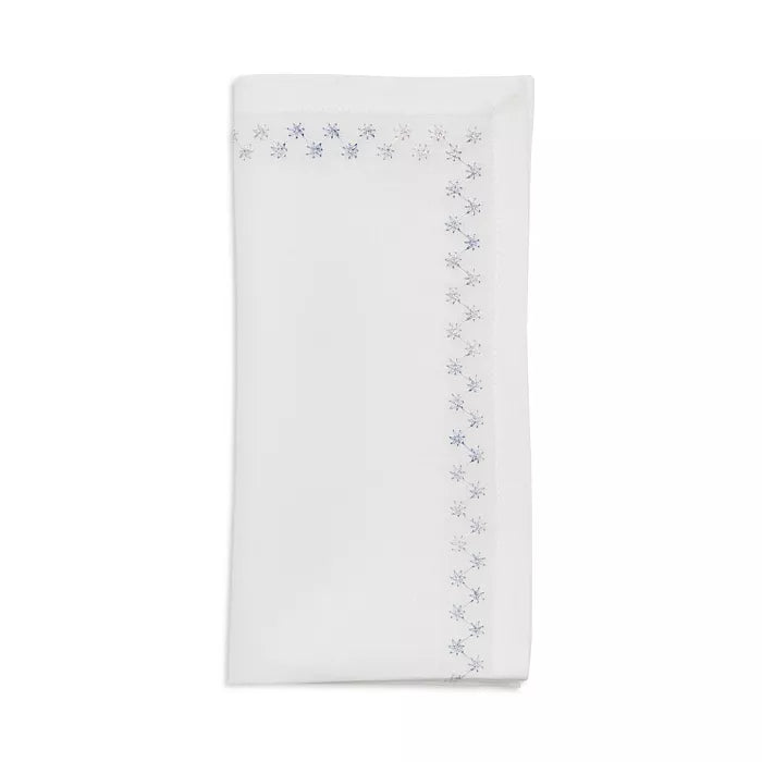 Starry Night Napkin Set of 4 - White & Blue
