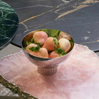 Silver Nut Bowl with Strawberries