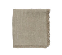 Fringe Tablecloth in Natural & Silver