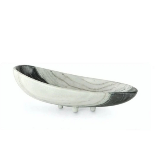 Taza Marble Footed Canoe
