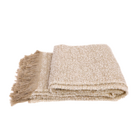 Bubley Throw Natural & White 69 x 51