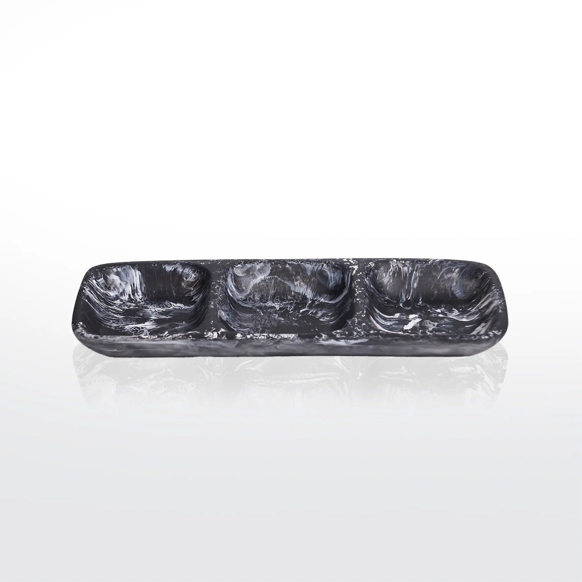 Swirl Resin Classic 3 Section Tray