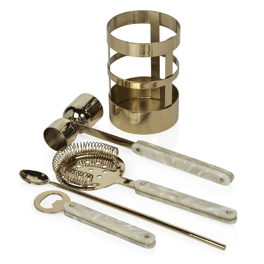 Armor Gold 5 Piece Bar Set