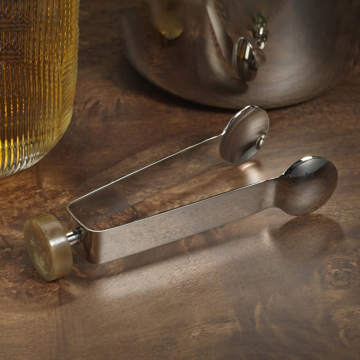 Spector Ice Tongs - Nickel & Amber