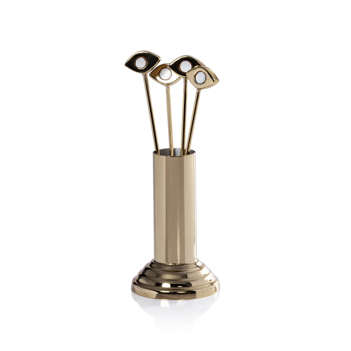 Evil Eye Cocktail Pick Set of 4  With Holder