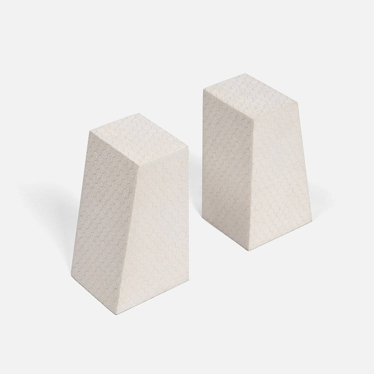 Rene Faux Shagreen Bookends Set of 2 -