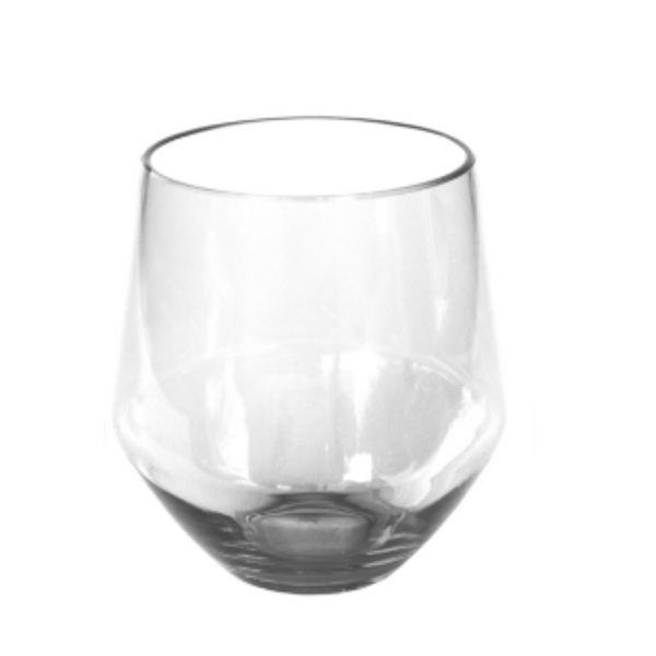 Facet Acrylic Stemless Wine Glass 18oz