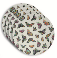 Butterflies Round Placemat Set of 4