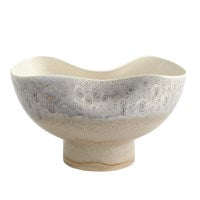 Cream Rises Dented Bowl