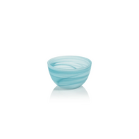Swirl Alabaster Glass Bowl Azure small bowl. 