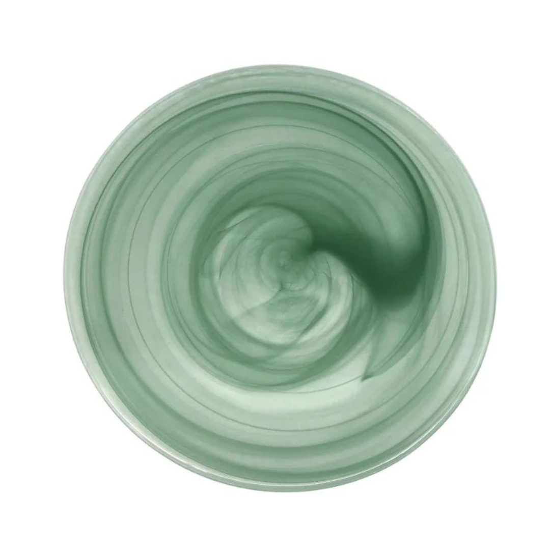 Swirl Alabaste Dinnerware Green Set of 4