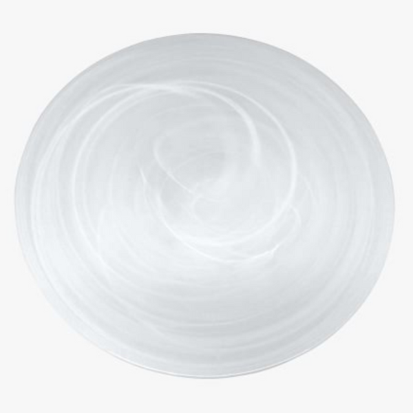 Swirl Alabaster Dinnerware White Set of 4