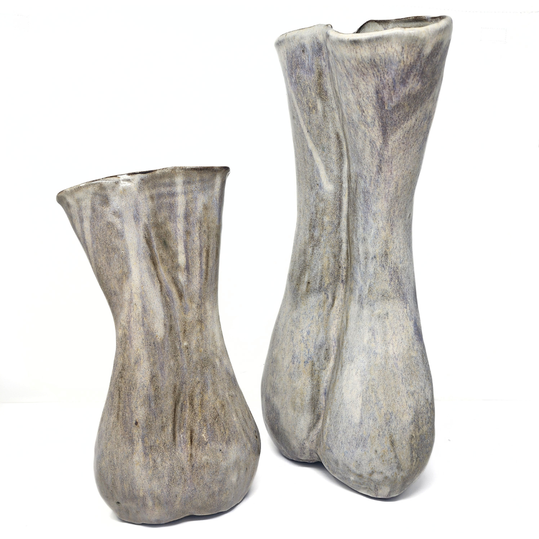 Alluring Vase - Mottled White by ceramic artist David Changar.