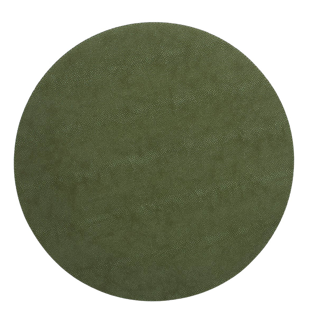 Stingray Round Placemat  s/4 - Hunter