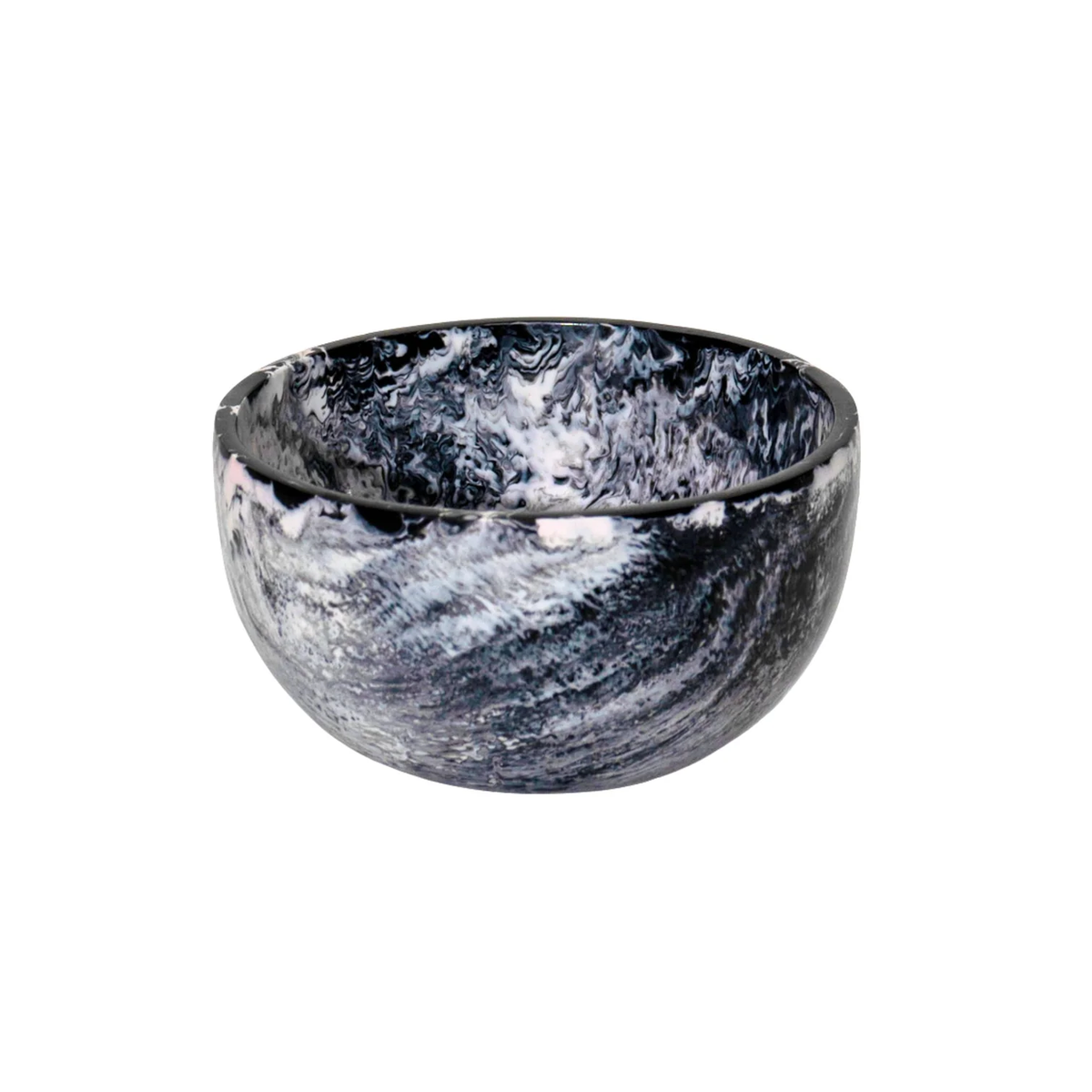 Radiant Resin Snack Bowl Black & White