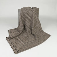 Concentric Yak Knit Throw