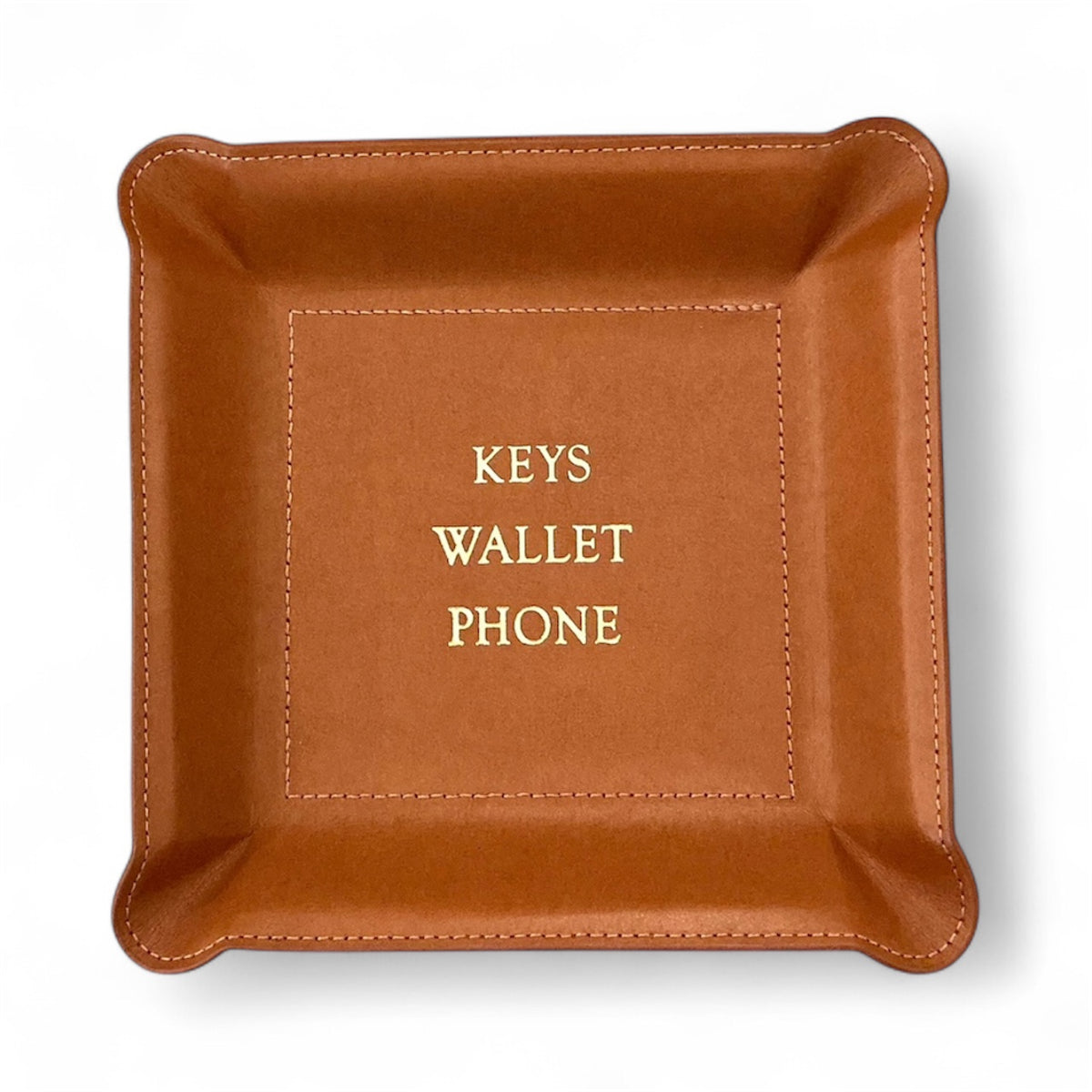 Leather Valet Tray - Keys Wallet Phone  -