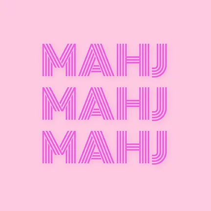 Mahj Mahj Mahj Candy Dish - Pink