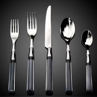 Doric Flatware 5 Piece Setting  - Clear