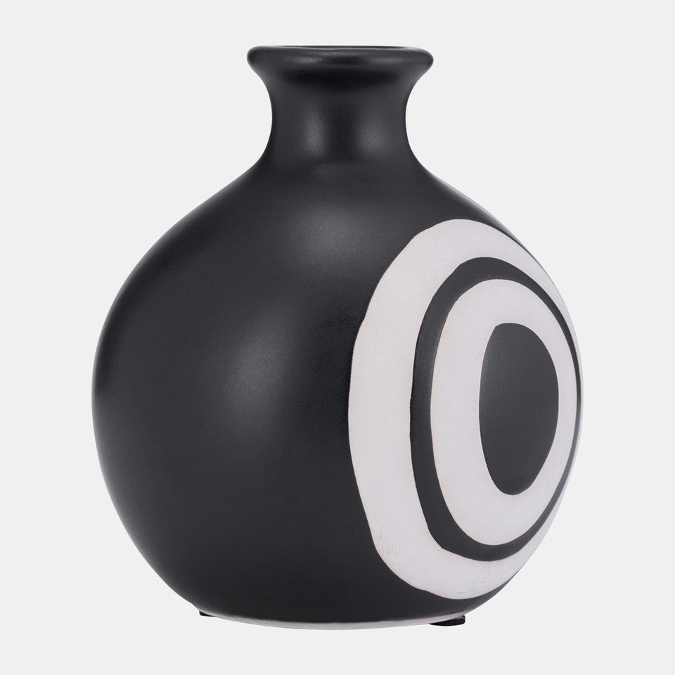 Abyss Black Vase