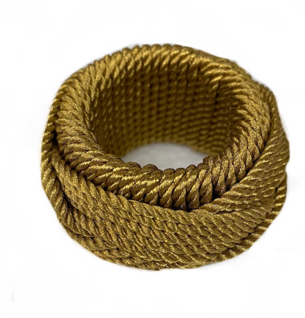 Rope Napkin Ring Gold Set of 4