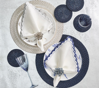 Aster Napkin Ring Midnight Set of 4