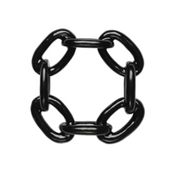 Baccarat x Kim Seybert Chain Link Napkin Ring Set - Black.