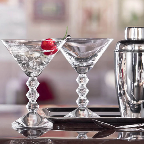 Stainless Steel Martini Glasses (Set of 2)