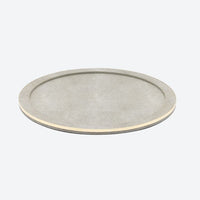 Langston Round Tray - Sand / Gold