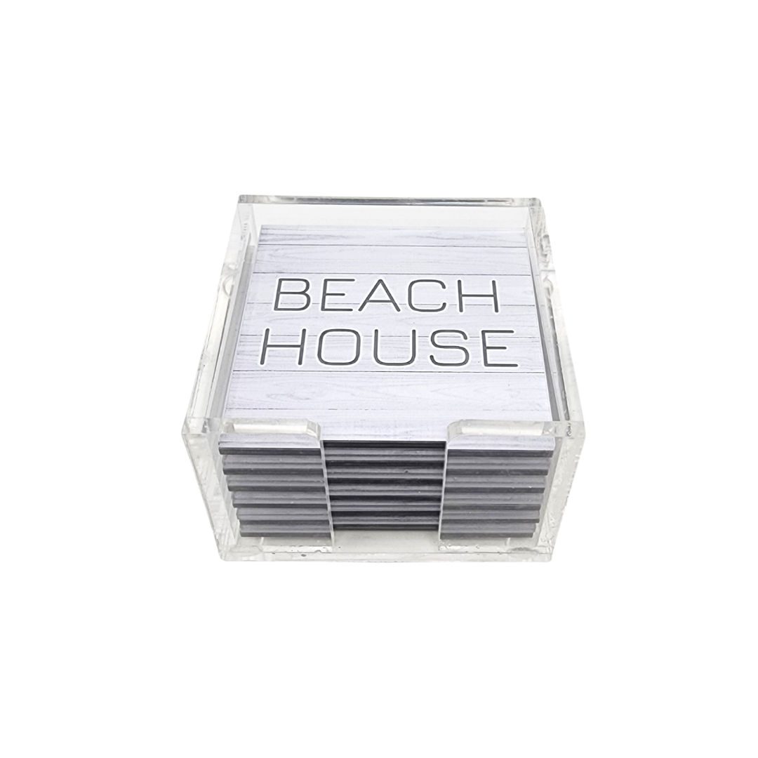 Beach House Acrylic Coaster Set of 6