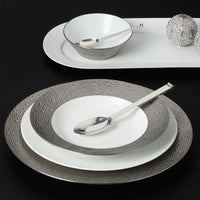 Ecume Platinum Dinnerware