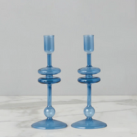 Sapphire Candlesticks Set of 2