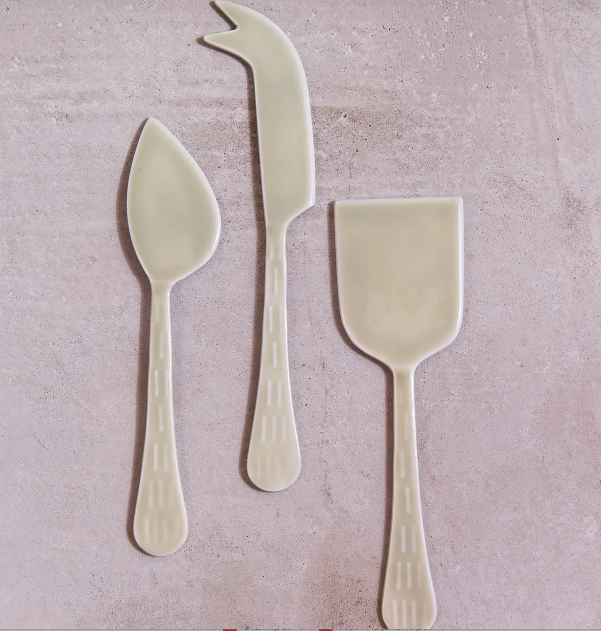 Crescent Cheese Set - Sage