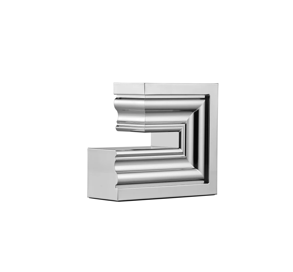 Perspectives Chrome Candle Holder Large -