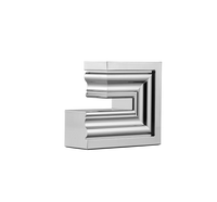 Perspectives Chrome Candle Holder Large -