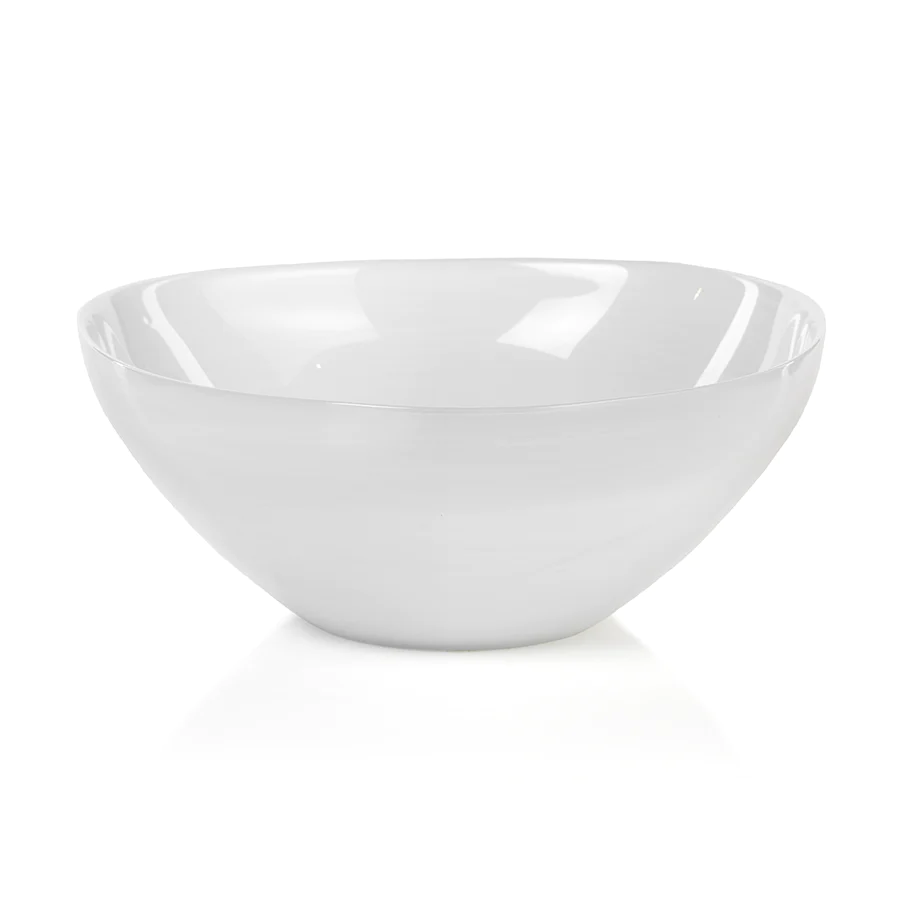 Monte Carlo White Alabaster Bowl