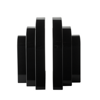 Palazzo Crystal Bookends Set of 2 - Black Onyx