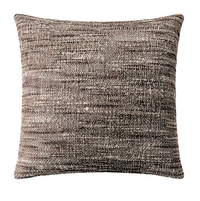 The Queluz Pillow Wheat Bread 22 x 22 by Decor Fifty-Five features textured brown and beige fabric with a subtle pattern. This neutral decorative pillow adds warmth to your space and looks great against a white background.