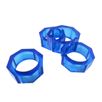 Octagon Napkin Ring Set of 4 - Various Colors