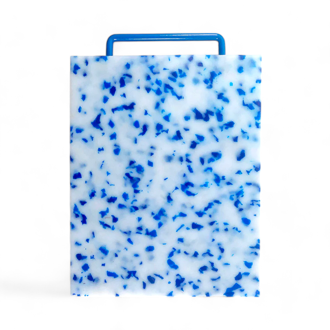 Blue & White Confetti Cheese Board - Large.